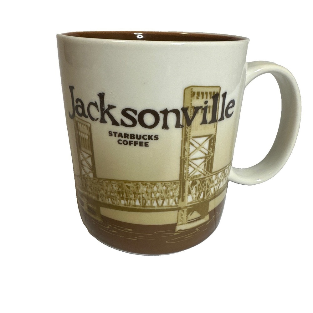 Starbucks Coffee Mug Jacksonville, Fl. 2009 Global Icon Series City 16 oz